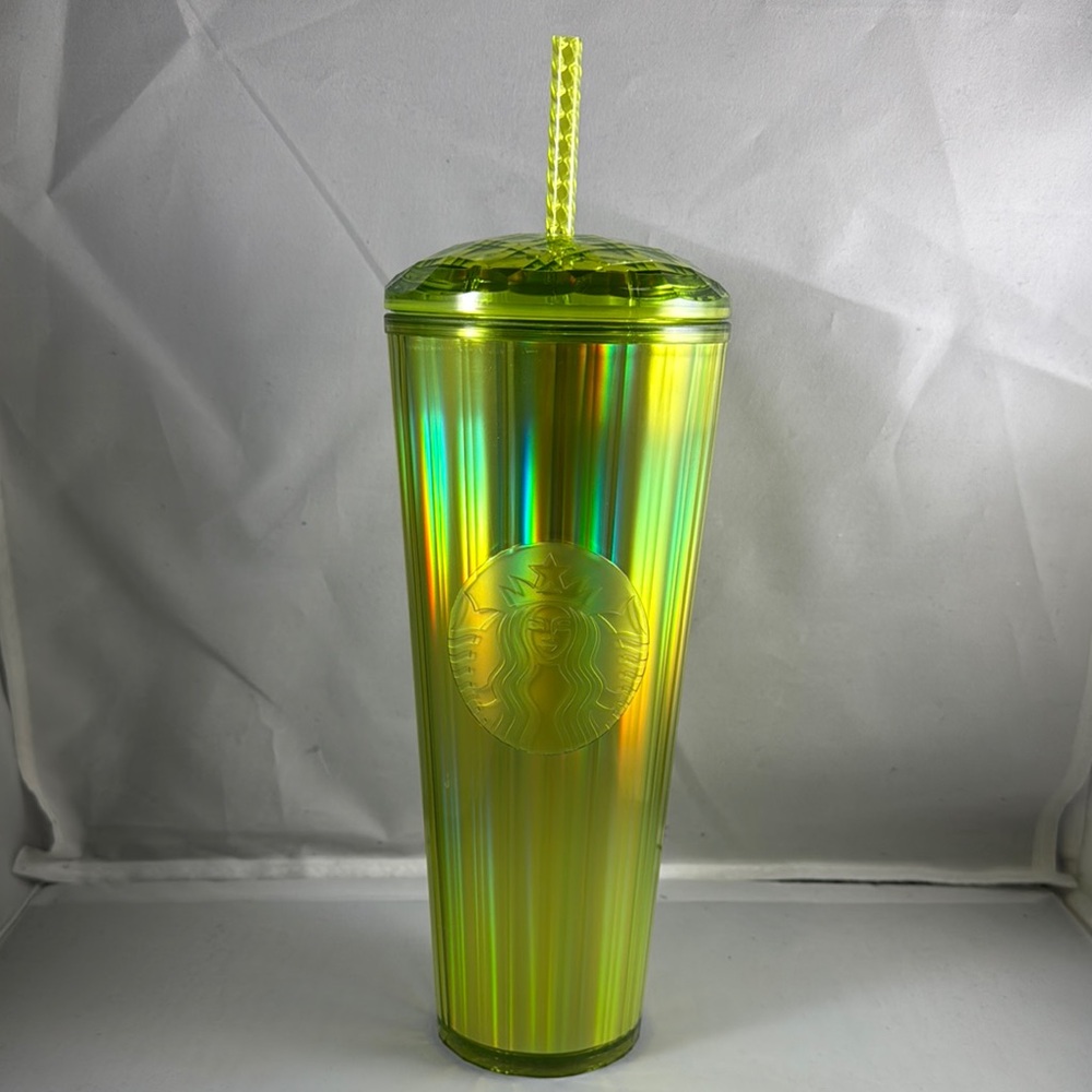 Starbucks Lime Kaleidoscope Dome Lid Venti Cold cup tumbler 24oz summer 2023